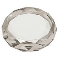 3" Round Crystal Faceted Paperweight Award
